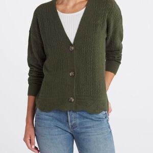 Elegant Olive Women's Cardigan